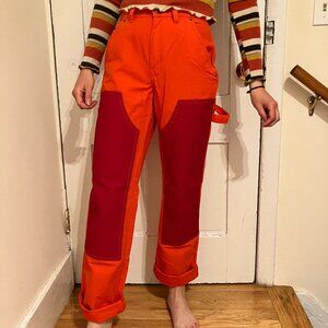 Orange and red Urban Outfitters Cargo pants